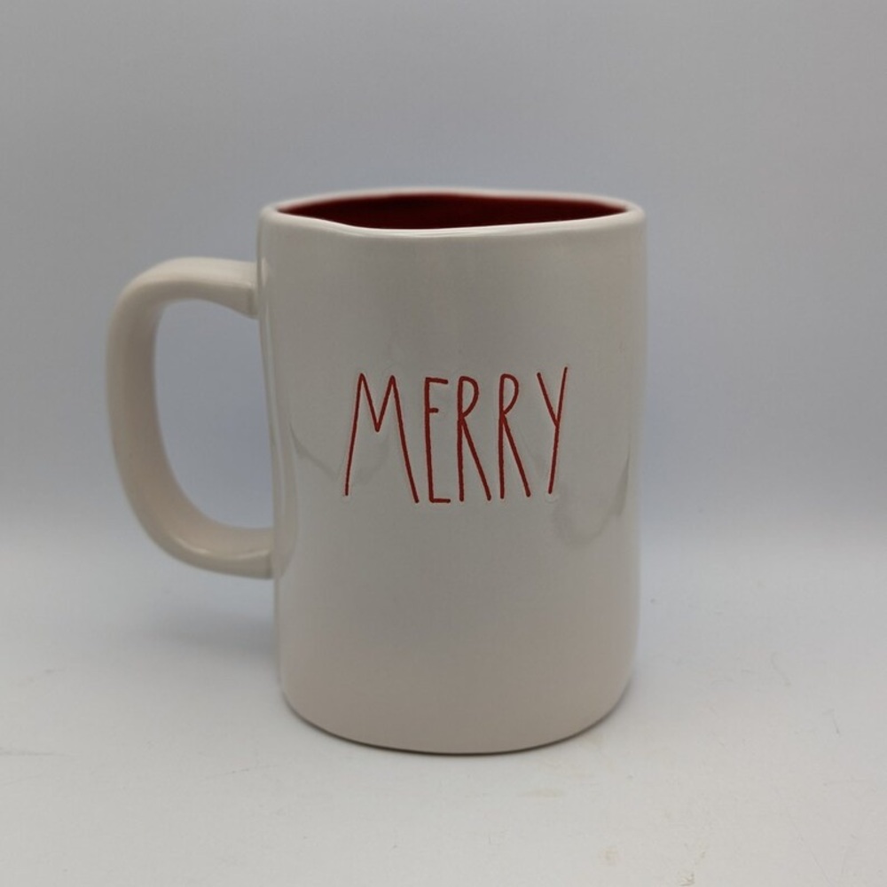 Rae Dunn White “Merry Christmas” Artisan Collection Ceramic Mug